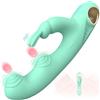 SuperLove Dual Tapping Rabbit G-Spot Vibrator Green