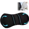VIQIHEOE Cuscino lombare per sedia da ufficio, cuscino lombare ergonomico in memory foam, cuscino lombare con cuscino traspirante per auto, per sedili auto, sedia da ufficio, nero