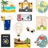 Mayplous 11 pezzi Distintivi di smalto Distintivi di spille Spille per badge in metallo Spille per donna uomo adolescente Bello per borse Giacche Zaino Jeans Artigianato fai-da-te (Vacation)