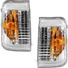 Generic 2x Indicatori di direzione per specchietto retrovisore sinistro destro specchietto esterno, indicatore di direzione laterale, compatibili con Peugeot Boxer Citroen Jumper Fiat Ducato (2006-2020