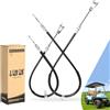 10L0L Set di cavi freno per buggy da golf per Club Car precedenti dal 2004 in poi e Tempo dal 2018 in poi, lato conducente e passeggero, ricambio OEM 102557501 102557502 103528701 103528702