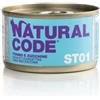 Natural Code Sterilised acqua di cottura 85 gr Tonno e zucchine - confezione da 24 pezzi - Cibo umido per gatti - 1° ORDINE? 20% di sconto SU BRAND ESCLUSIVI, codice BZR20