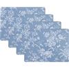 Laura Ashley Tovagliette in sughero, 40,6 x 30,5 cm, per cucina e tavoli da pranzo, resistenti al calore, durevoli, facili da pulire, set da 4, giardino recintato