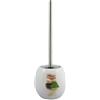 MSV Scopino per WC con Supporto in Ceramica Java LINGGA Decor Bianco