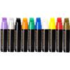 Tiardey Pennarello Acrilico, Pennarello per Pittura acrilica, Punta in Feltro Extra Large da 15 mm, Pennarello a Base d'Acqua, Strumento di Pittura Creativa (10 Colori)
