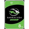 Seagate BarraCuda hard disk interno da 8 TB 5400 RPM 256 MB 3.5" Serial ATA III (ST8000DM004)