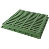 First Plast TGNP40V Telaio con Griglia Pedonabile in PVC, Verde, 400 x 400 mm