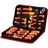 VEVOR Set di Cacciaviti Isolati, 12 Pezzi, Set di Cacciaviti Elettrici da 1000 V Set di Utensili per Elettricisti Isolati, con Punte Magnetiche a Taglio Phillips, Pinze Isolate e Pinze Diagonali