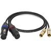 VAN DEN HUL D-501 Silver H da 1m Coppia Cavi segnale analogico XLR-RCA OCCASIONE