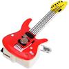 Hztyyier 25pcs spilla a forma di cartone animato che lampeggia spilla a LED a forma di chitarra chitarra si accende distintivo incandescente per la decorazione della festa di Halloween di Natale(Red Guitar)
