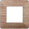 Ettroit Placca 2 moduli 502 in plastica legno chiaro compatibile anche con Vimar Plana