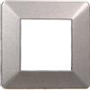 Ettroit Placca 2 moduli 502 in plastica titanio compatibile anche con Vimar Plana