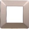 Ettroit Placca 2 moduli 502 in plastica bronzo compatibile anche con Vimar Plana