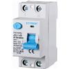 Ettroit Interruttore differenziale puro Salvavita modulare 2P 16A 300mA 6KA 220V Ettroit