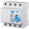 Ettroit Interruttore differenziale puro Salvavita modulare 4P 25A 300mA 6KA 380V Ettroit
