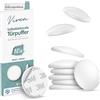 virea 10 x Fermaporta 40 x 8 mm Bianco - - Paracolpi autoadesivi per porte - - Paracolpi elastici per pareti - - Per proteggere pareti e mobili - - Paracolpi per la maniglia della porta