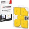RAVN HAMAN Set di 5 Strumenti per Calafataggio Giallo - Kit di raschietto spatola per sigillante con 23 forme diverse - Spatola per giunti per silicone e acrilico - Con scatola di custodia