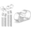 virea 12 x Fermaporta per maniglie Trasparente - - Fermaporta per proteggere pareti e mobili - - Per maniglie di porte e finestre - - Paracolpi per maniglie di porte dal design discreto