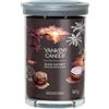 Yankee Candle Signature Candela Profumata, Cocco Nero in Tumbler Grande, Candele di Miscela di Cera di Soia Lunga Durata, Regalo per le Donne