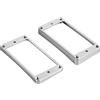 SEAFRONT 2Pcs Pickup Mounting Ring Bridge Neck Pickups Cover Frame Telaio di Copertura di Montaggio Pickup a Doppia Bobina in Metallo
