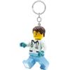 IQ LEGO Minifigure Portachiavi Luce - Infermiera - Figura 7,6 cm (KE194H), Bianco/Giardino Opulento, Large - 3 pollici