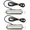 Ejoyous Luci a LED marine, luci a LED impermeabili per barche, 42 LED, luce subacquea, illuminazione subacquea per imbarcazioni, luci per barche marine per yacht, luce bianca