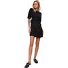 Trendyol Mini Abito da Donna a Trapezio Regolare in Maglia, Nero, M
