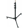 Manfrotto 299B Stativo con Ruote, Serie Roller, Massima Capacità di Carico 12 kg, Massima Altezza 272 cm per Luci, 3 Sezioni, in Acciaio, Nero