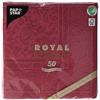 Papstar 50 tovaglioli Royal Collection 1/4 piegati 40 cm x 40 cm Bordeaux Ornaments