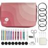 KnitPro Set ferri intercambiabili Zing - Coppie di ferri circolari da 11x10 cm con accessori Set Zing Regal, codice colore per principianti, professionisti e set regalo