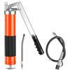 VEVOR Pistola per Grasso Manuale 10000 PSI ad Alta Pressione, Kit Pistola per Grasso Ingrassatore Manuale con Tubo Flessibile da 46 cm, 1 Tubo Rigido di Prolunga e 1 Ugello, Auto, Nautica