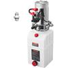 VEVOR Centralina Idraulica Pompa Idraulica per Rimorchio Ribaltabile Azione Singola, Flusso 3,4 L/min, Pressione d'Olio 2320-2900 PSI, 12 V CC con Serbatoio in Plastica per Sollevatore Rimorchio