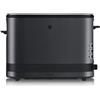 WMF Küchenminis - Tostapane a 1 fetta con inserto per panino, per 1 disco XXL, funzione scongelamento, tostapane a fessura lunga con 7 livelli di doratura, 600 W, in acciaio inox, nero opaco