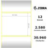 Zebra Etichette Bianco 800261-105 12Pck Z -Select 12 Rotoli, Termo, 2000D, 31,75X25,4 Mm, Originale