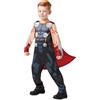 RUBIE'S Avengers Official - Costume classico Thor per bambini, taglia M, 5-6 anni, 105-116 cm, tuta blu e mantello rosso, per Halloween, carnevale, idea regalo di Natale