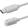 kwmobile Caricatore Compatibile con Samsung Galaxy Fit 3 - Caricabatterie USB C Activity Tracker - Cavo Fitness Watch 100 cm Bianco