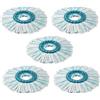AVAENZO 5 testine di ricambio per lavapavimenti Leifheit Clean Twist Disc | Testa di ricambio per mocio con sistema a 2 fibra, ricambio per manico 52019, 52102, 52052