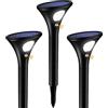 Ainostone Faretti Solari a LED da Esterno con Sensore di Movimento 3 Pezzi Luci Solari 1500mAh Super Inferno Lampade da Giardino Luce bianca fredda Impermeabile IP65 per Patio, Vialetto, Cortile