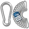 Der Traum 12 moschettoni in acciaio inox