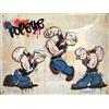 I&S / Les collections rétro I&S/Les collections rétro Targa in metallo goffrato, 40 x 30 cm, motivo: Popeye Popeye Tag, versione Horizonta, prodotto con licenza ufficiale e/o design esclusivo