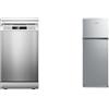 Midea Set Lavastoviglie 10 Coperti + Frigocongelatore 204L, Display LED