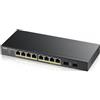 ZyXEL Switch PoE Gigabit Ethernet 8 porte Gestito L2 Nero