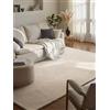 Hanse Home Hygge Skandi, tappeto di lana boho per soggiorno, camera da letto, sala da pranzo, corridoio, colore bianco naturale, 80 x 150 cm