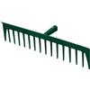 LEBORGNE - Rastrelli Batipro forgiati a 16 denti dritti senza manico - Utensili da giardino - Rastrelli - Per sabbia, ghiaia, calcestruzzo, rivestito - Resistente e versatile