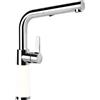 SCHOCK | Miscelatore SC540 DAY Canna Alta Dritta con Doccia Estraibile, Base Rivestita in ®Cristadur Green Line Bianco Opaco, h323mm