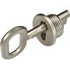 cyclingcolors 1x Chiave + bocchetta per chiave 25 mm - serratura per mobile in zama, finitura nichel opaco, per rinnovo restauro fai-da-te ferramenta mobili