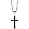 Richsteel Collana Croce Uomo Ciondolo Croce Orlata Collana Uomo Croce Collana Acciaio Uomo Placcatura Lucidatura Manuale Alta Qualità Antiallergico Non sbiadisco 55+5 CM