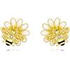 YAFEINI Orecchini da calcio, in argento Sterling 925, con zirconi, in bianco e nero, per sport, Argento sterling