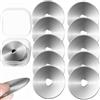 MAEXUS 45 mm Lame Rotonde di Ricambio in Acciaio Inox - Professionali per Tessuto e Carta