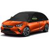 ZWPARTS Telo Copriauto Sostituzione per Opel Corsa D Renault Clio, Universale Mezza Telo Copriauto Resistente Sole, Mezza Copertura Auto per Garage Resistente ai Raggi UV Antipolvere Antineve Esterno Interno